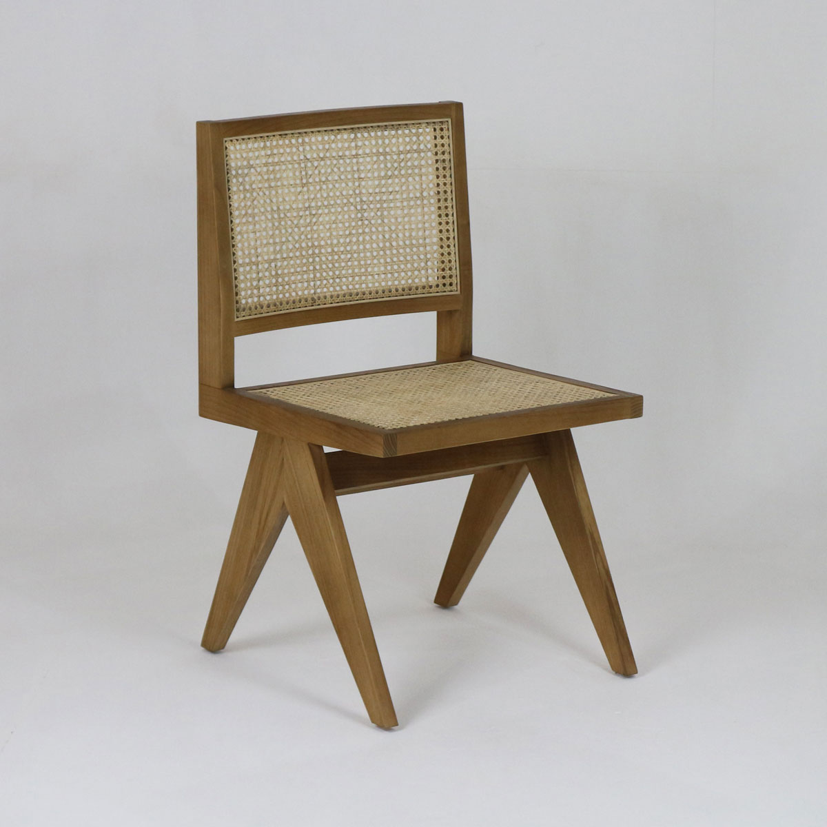 Pierre Jeanneret Armless Dining Chair In Teak